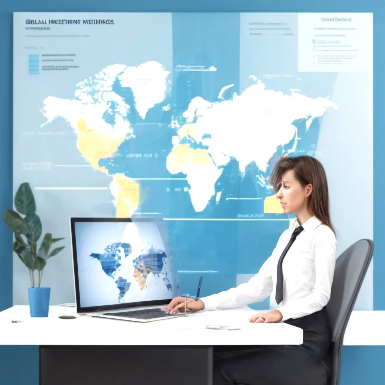 Global business strategy illustration